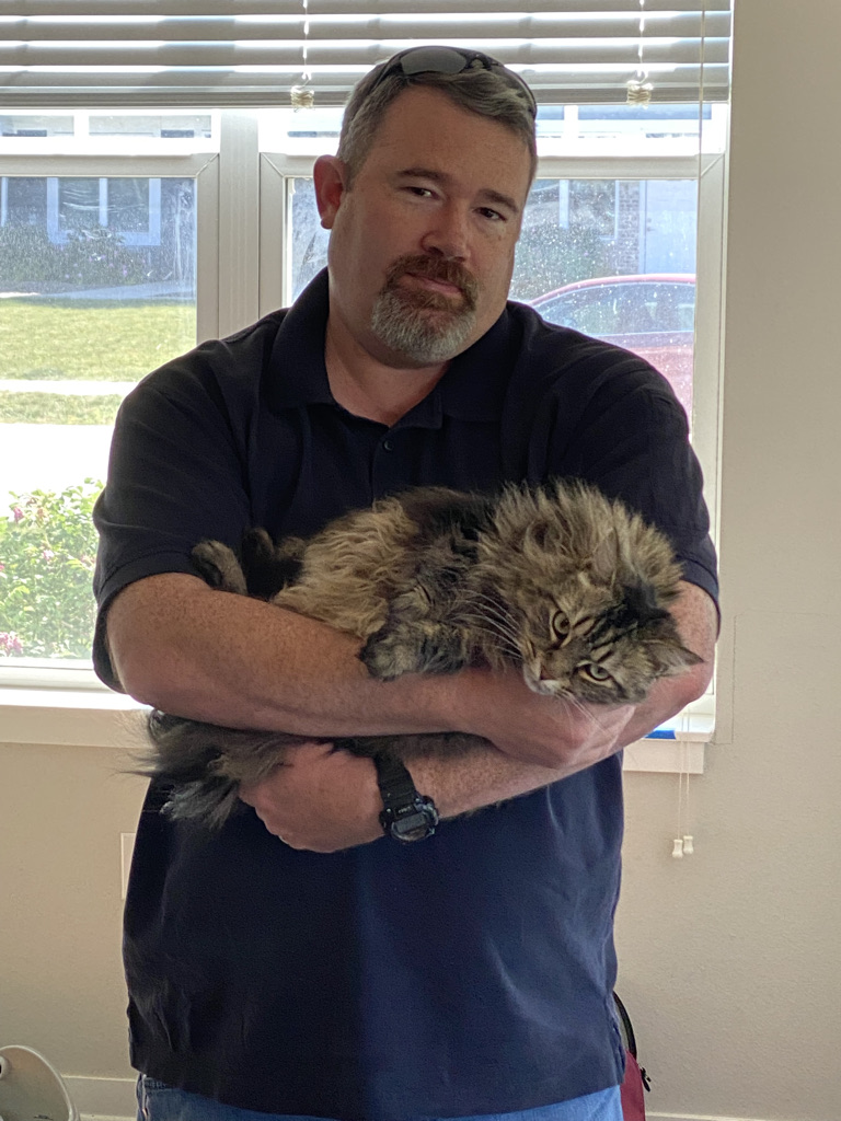 Marc and Nala say farwell